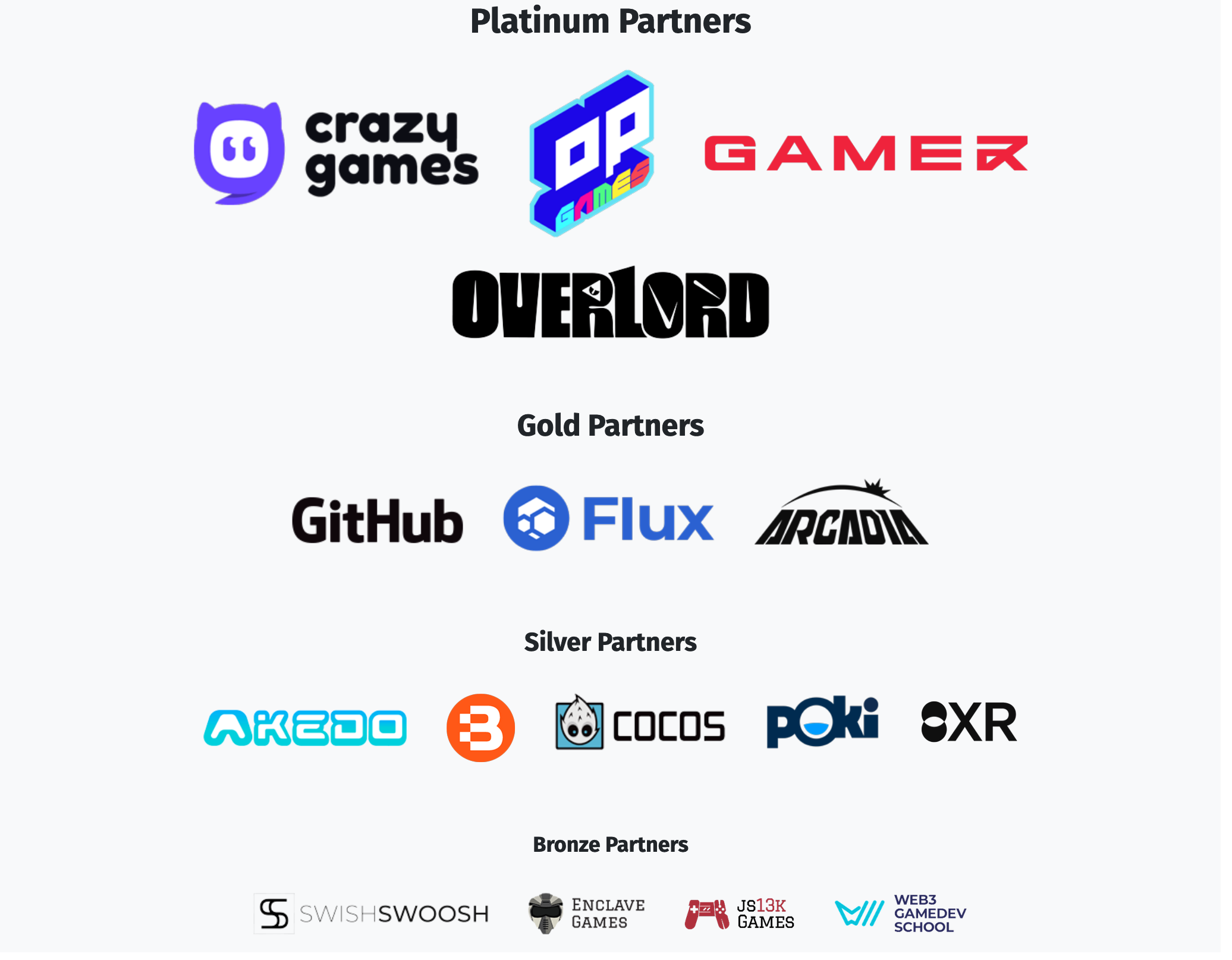 Gamedev.js Jam 2023 partners